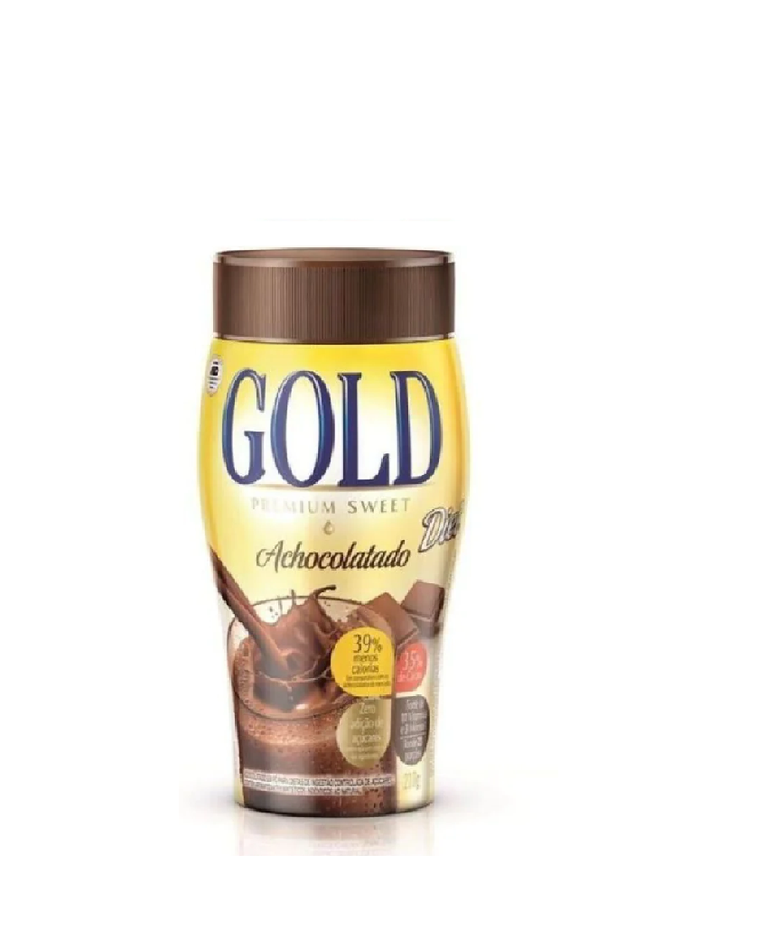 Gold Chocolate Powder Diet Premium Sweet Pot 200g